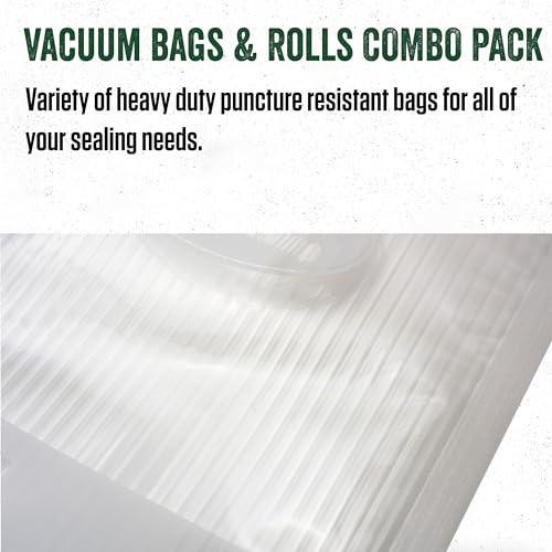 LEM Products MaxVac Combo Pack of Vacuum Sealer Bags and Rolls, Compatible with Major Vacuum Sealer Brands - Thumbnail 2