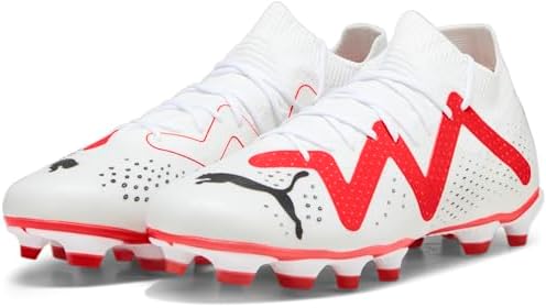 PUMA Future Match FG/AG (Puma White/Puma Black/Fire Orchid, us_Footwear_Size_System, Adult, Men, Numeric, Medium, Numeric_10) | Image 1