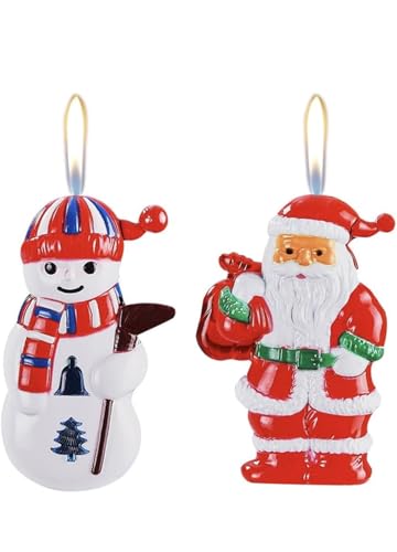 Encendedores NIVEK 3D Santa Claus y Muñeco de Nieve, Pack 2 miniatura 1