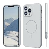 Cover Magnetica per iPhone 13 Pro Max Compatibile con MagSafe Grigio