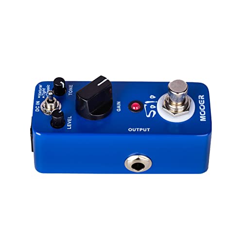 Image of MOOER Solo Distortion Guitar Effect Pedal, High Gain Distortion | 3 Modes, Natural /Tight /Classic, True Bypass, With Adjustable Tone And Volume, For Electric Guitar