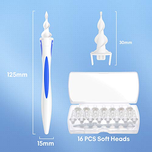 image for DELUX Ear Wax Remover,Q-Grips Ear Wax Removal,Silicone Soft Spiral Ear