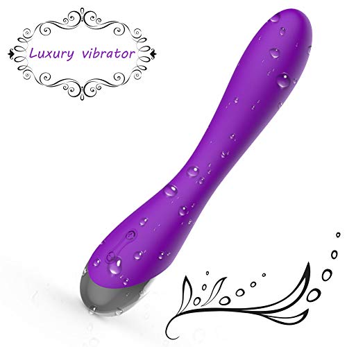 Massager 10x Powerful Extreme Power Multi-Speed Cordless USB Rechargeable Waterproof Handheld Body (Purple)