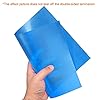 sourcing map 4Pcs A4 Gel Light Lighting Filter Overlay Transparent Color Correction Plastic Vinyl PVC Sheets Photography Television Blue,0.3mm #3