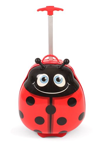 Bouncie Kinder-Trolley Mit 3D-marienkäfer-Motiv, Kindergepäck Children's Luggage, 40 cm, Ladybird, 40cm/15.75", Children's Luggage2