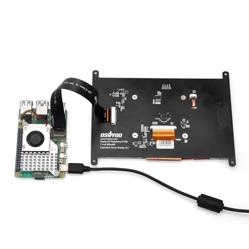 Image of OSOYOO 7 Inch DSI Touch Screen LCD Display 800x480 for Raspberry Pi 5 4 3A 3B+ 2 - Portable Capacitive Touchscreen Monitor with DSI Cable - Great for DIY IOT Circuits and Coding Beginners