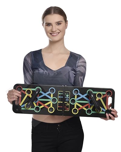 Image of DFF Pushup Board for Men |15 In 1 Push Up Board for Men, Pushup Bars, Push Up Board Game, Push up Stand | Chest workout equipment For Men & Women | Push Up Bar For Home Gym