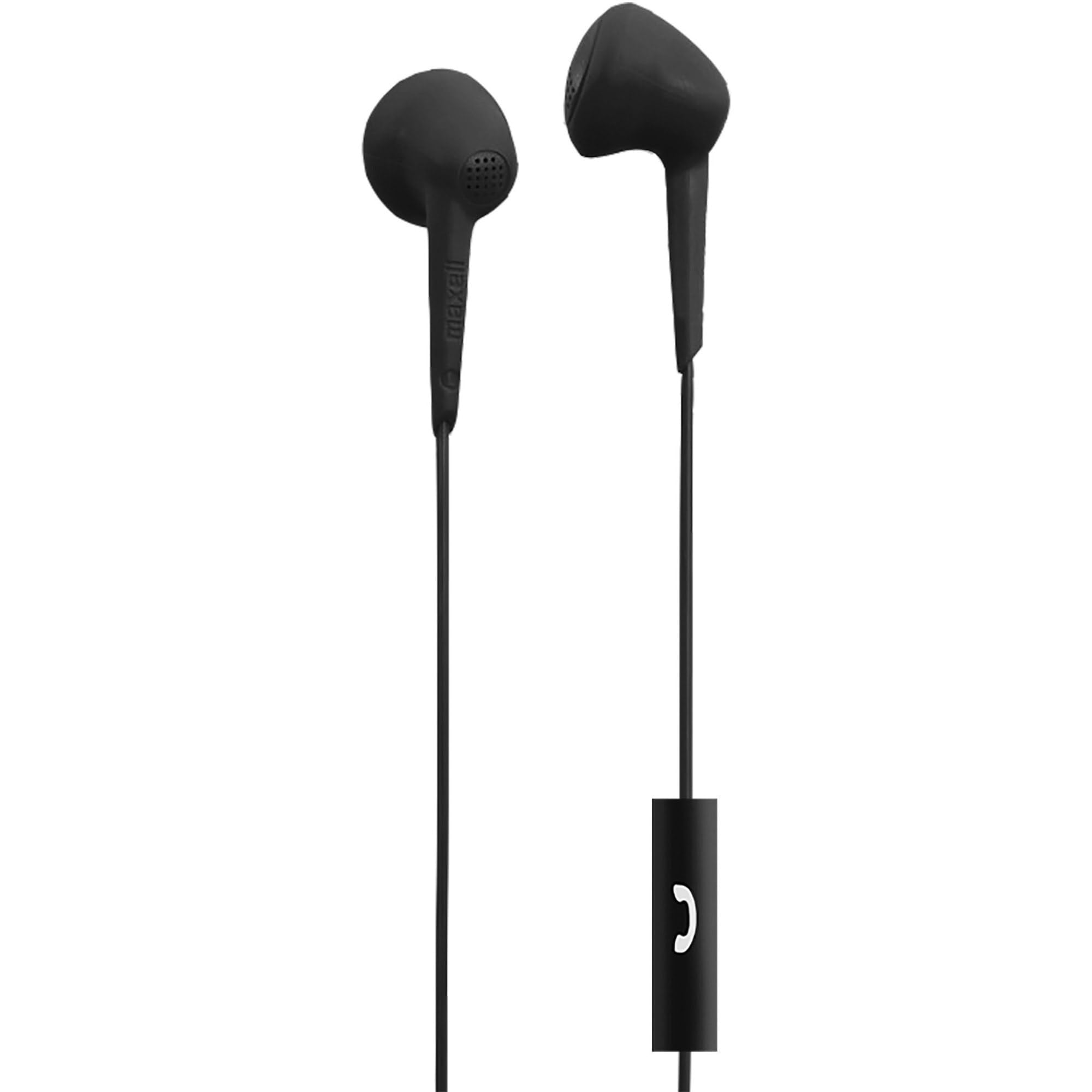 Amazon.com: Maxell 191569 Earbuds w/ Mic, Soft Comfort Fit, Black 