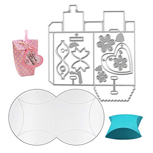 VINFUTUR 2pcs Boite Matrices de Découpe Boîtes Scrapbooking Cutting Dies Cadeau pour Album Papier Scrapbook d'Embossage Carte Craft