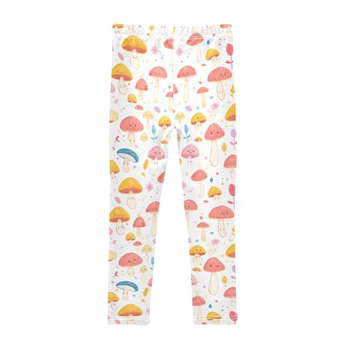 KLL Trippy Mushrooms Rainbow Girls Legging Stretch Full Length Workout Pants Sports2