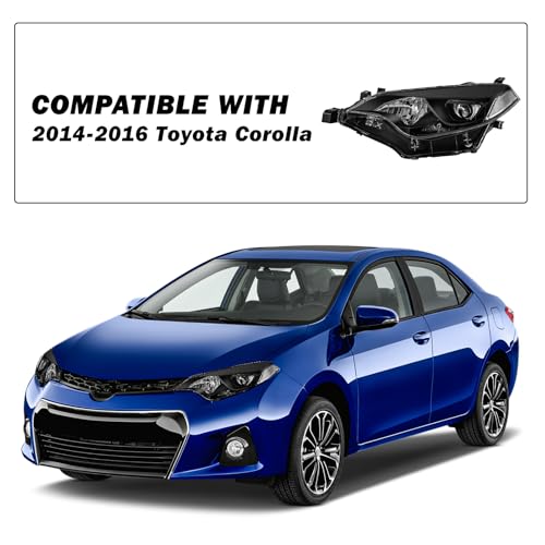 Image of SOCKIR Headlight Assembly Fit for 2014 2015 2016 Toyota Corolla