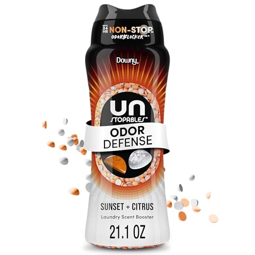 Downy Unstopables Fusions koraliki wzmacniające zapach do prania, zachód słońca i cytrusów, 600 ml, świeżość 2 w 1, kora