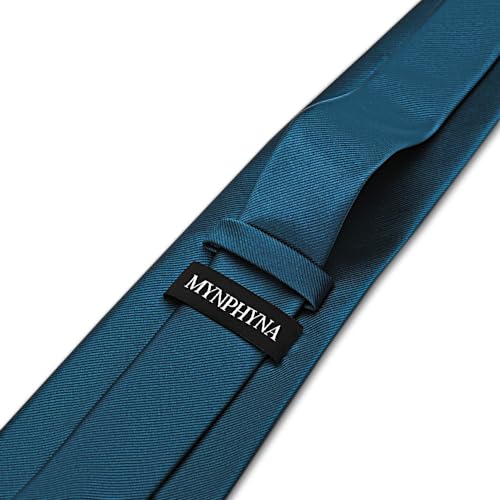 Image of Men's Tie Set with Pocket Square, Cufflinks and Gift Box | 100% microfiber; tie 59 x 3.15 in; square 10 x 10 in; gift box included