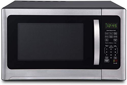 FMO12AHTBKE 12 Cu Ft 1100-Watt Microwave Oven With Smart Sensor Cooking and LED Lighting Brushed Stainless Steel