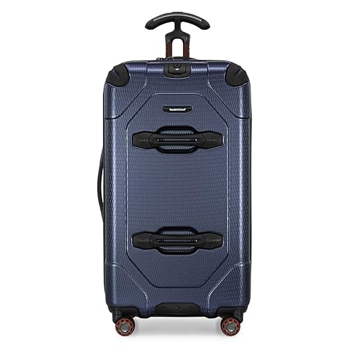 Image of Traveler's Choice Maxporter II Polycarbonate Hardside Trunk with Spinner Wheels, Navy, 28-Inch Medium Trunk