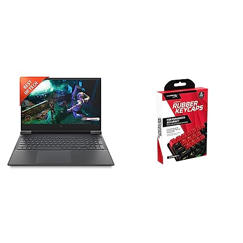 Image of HP Victus Gaming AMD Ryzen 5-5600H Processor 16.1 inch(40.9 cm) FHD Gaming Laptop & Rubber Keycaps - Red [US]