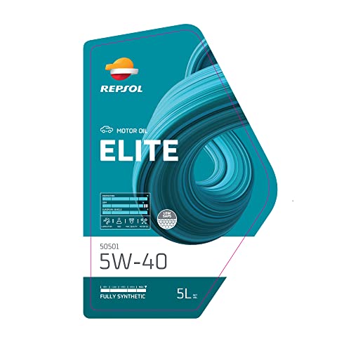 Etiqueta del aceite lubricante sintético Repsol ELITE 50501 5W-40