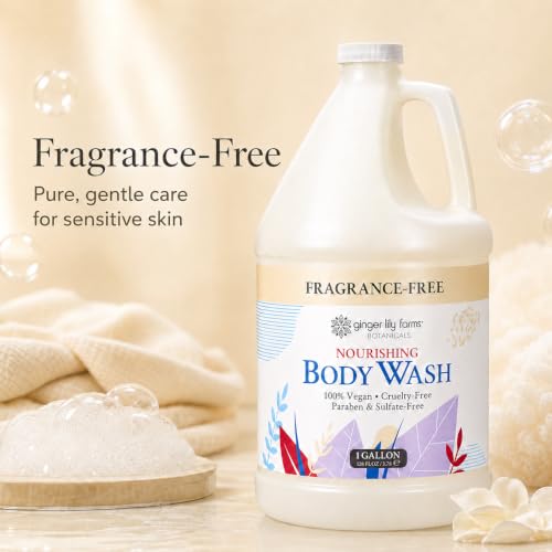 Image of Ginger Lily Farms Botanicals Body Wash, 128oz /4pk, Fragrance Free
