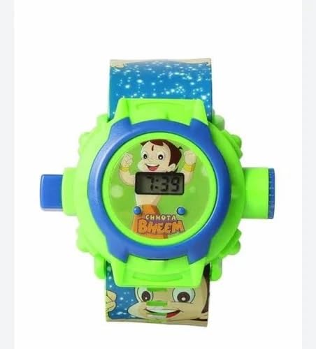 Image of Acnos Brand- Digital 24 Images Projector 7 Character Watch for Kids Boys Rubber Material Watch Diwali Gift Birthday Return Gift Best Digital Toy Watch for Boy's Girl's