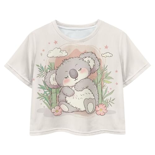 Image of 4th of July Shirt for Girls 7-8 Years US Flag Crop Tops Kids Outfit Independent Day Graphic Tee-
