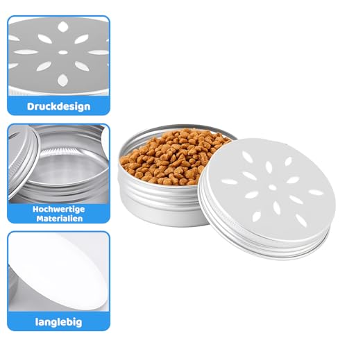 10er Set Hundetraining Zubehör, Aluminium Hundeduft Dosen Mit Belüftung, 60ml Geruchsbehälter Für Fährtenarbeit Hund Zubehör, Riechtraining Set Für Schnüffelhunde, Agility-Training Und Indoor-Spiele