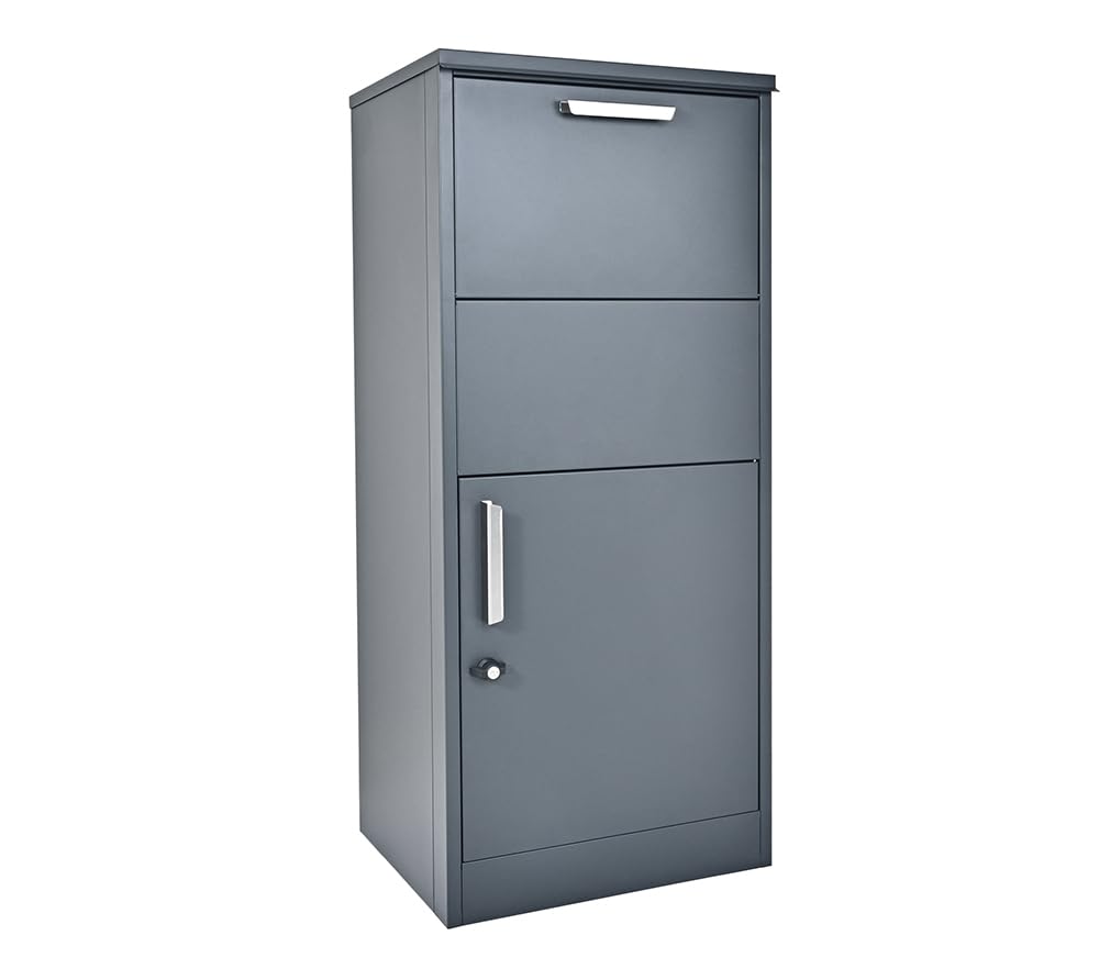 WESTMANN Paketbox Pepe Outdoor | Metall 50x39x114 cm | Briefkasten & Paketkasten zum Schutz Ihrer Post vor Wettereinflüssen und Diebstahl