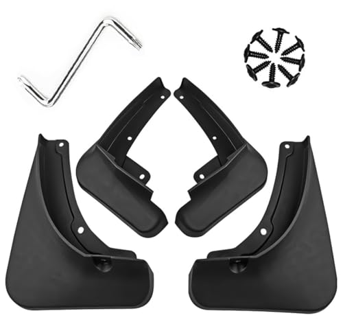 Image of Mud Flaps Mud Guards Fit for 2017-2023 Cadillac XT4, Front & Rear Mud Splash Guards Accessories - 4 Pc, Black