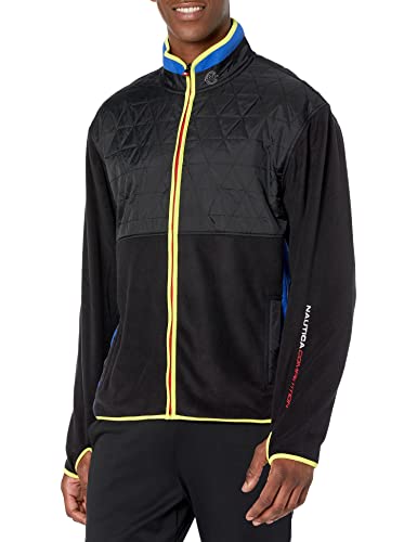 Nautica Men's Competition Sustainably Crafted Full-Zip Mock-Neck Jacket