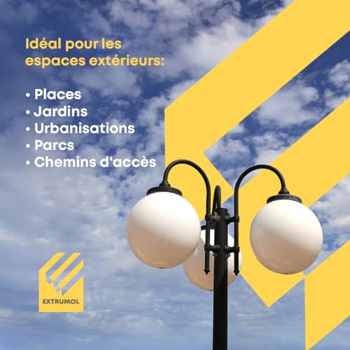Diffuseur sphérique brisé ? Remplacez votre globe de luminaire extérieur Ø 25cm