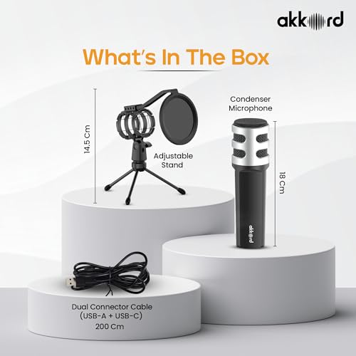 Akkord USB Microphone with Tripod Stand (192kHz/24Bit) - image 5