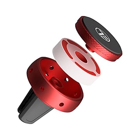 TELLUR FreshDot Car Air Freshener Perfume with Magnetic Phone Holder, Air Vent Holder, Strong Magnets, Rubber Stability System, Aluminum Cover