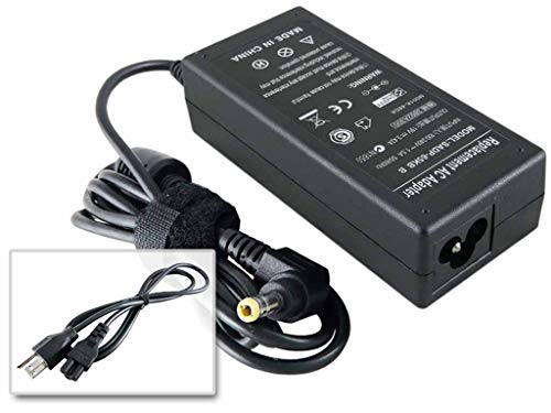 AC Adapter Charger for Toshiba Satellite Radius P55W-B5220, P55W-B5224; Toshiba Satellite C55-B5100, C75D-B7100, C55T-B5349; Toshiba Satellite E45-B4100, E45T-B4106, E45T-B4204