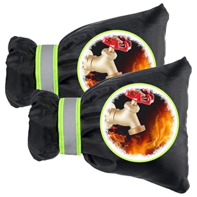 Insoma Pro Outdoor Faucet Cover for Winter, Thicken 7.1" W x 8.7" H Hose Bib Insulation Cover for Freeze Protection, Outside Water Spigot Covers for Winter Waterproof Reusable, 2 Pack