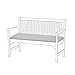 Gardenista Coussin de Banc de Jardin | Coussin de Banc pour l'extérieur 2 Places | Matériau résistant à l'eau | Confortable, Durable et léger (Gris)