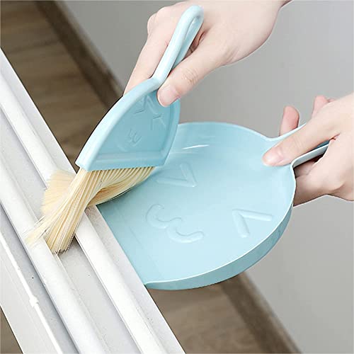 Image of 3PCS Small Broom and Dustpan Set for Home,Mini Dustpan and Brush,Hangable Dust Pans with Brush Set,Hand Broom and Dustpan,Household Cleaning Tools Set for Table, Desk, Countertop,Sofa,Key Board