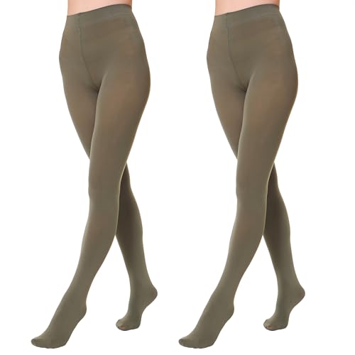 Image of EVERSWE 2 Pairs Pack Women's Opaque Tights