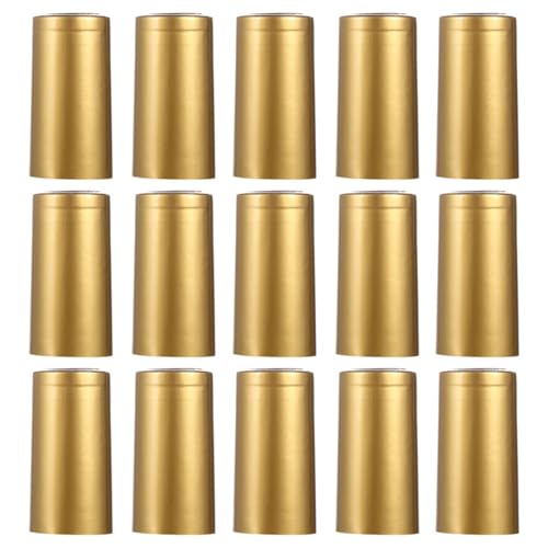Luxshiny 200 Capsules Rétractables pour Bouteilles de Vin en Matériau Souple, Scellage, Conservation Optimale, Compatibles Souffleur Thermique, pour Amateurs de Vin et Usage Domestique