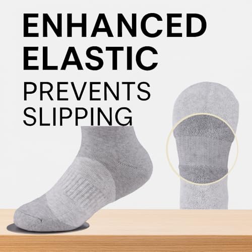 UMELOK Kids Non-Slip Socks Soft Cotton Crew 4 Pack Athletic Socks for Boys 4-12 Years2