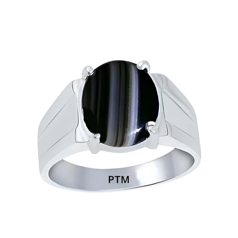 Natural Sulemani Hakik 3.25 Ratti or 3 Carat Astrological Certified Gemstone/Pure Sterling Silver/925 bis Hallmark Adjustable Ring for Men & Women - fba5325