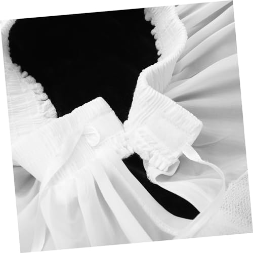 Boy Girl Petticoat Underskirt Lace Mesh Lining for Wedding Dress Fluffy Skirt for Dance Cosplay and Parties Comfortable Elastic Dress Showing White3