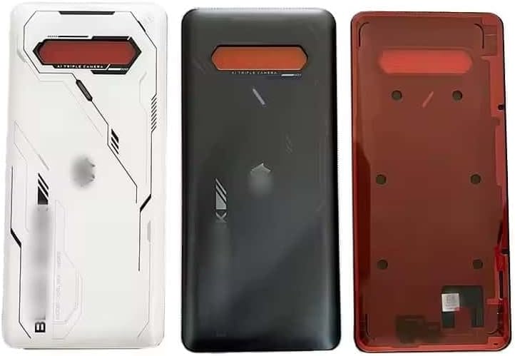 YOOOKOOO Compatible Rear Back Cover for Xiaomi Black Shark 4S Pro – Battery Door Housing Replacement Part (White No Lens)