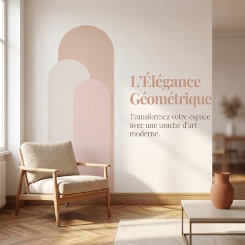 Art papier peint peler et coller arc sticker mural géométrique boho