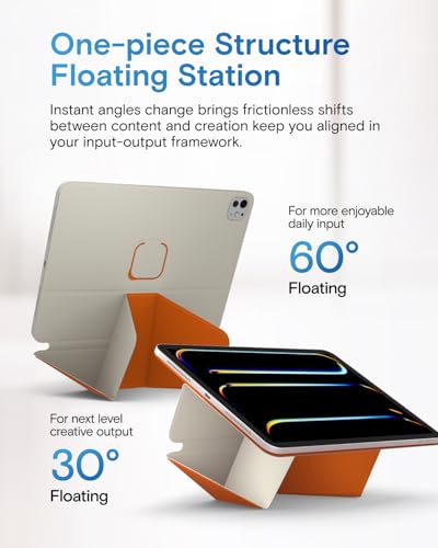 Image of MOFT Dynamic Folio Case for iPad Pro 11- inch (M5 2025 / M4 2024), Silm Magnetic Stand Case with 20+ Viewing Angles, Auto Wake /Sleep, Ultra Thin,Beach White