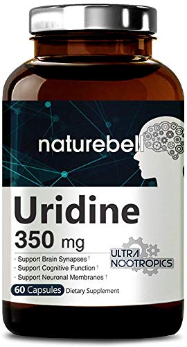 NatureBell Uridine Monophosphate, Choline Enhancer, 350mg, 60 Capsules, Nootropics for Energy, Brain Health and Memory Support, No GMOs and Made in USA