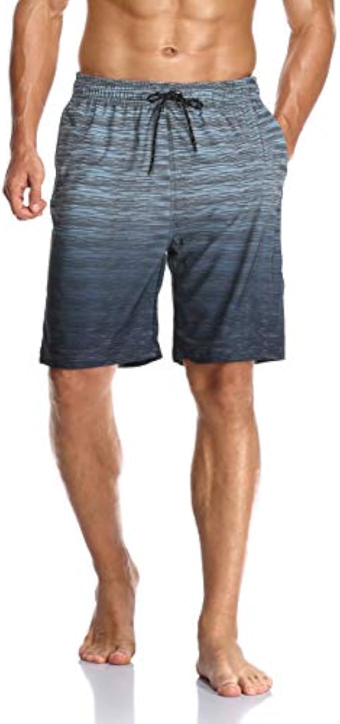 Flytop Mens Swim Trunks Quick Dry Board Shorts with Zipper Pockets Bathing Suit