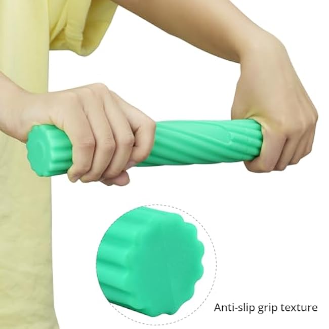 QWORK 3 Pieces Twist Hand Exerciser Bars, Flex Therapy Bar for Hand, Wrist, and Golfer's Elbow Strengthener, 3 Resistance Levels (10-25lbs) ¨C Relieves Tendonitis Pain & Improve Grip