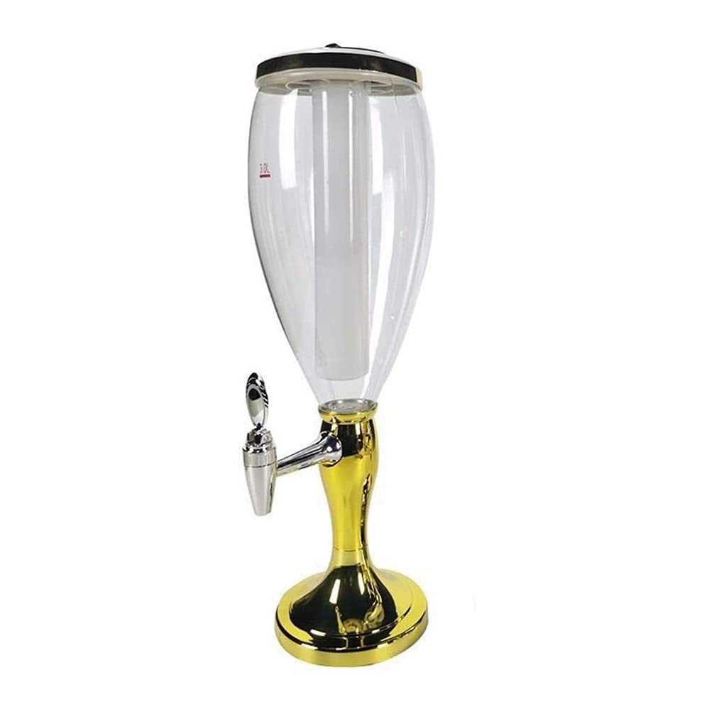 JOMRTS Beer Dispenser, Drinks Dispenser for Parties Beer Beverage Tower 3L Beer Taza Beer Keg Beer Machine Beverage Machine Beer Tower Wine Dispenser (B 18x18x53.5cm)