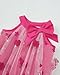 Saeaby Little Toddler Girls Dresses Summer Outfits Ruffle Floral Red Party Birthday Dress Beach Sundress Fashion School Dress for Kids 4T 5T Girl Clothes