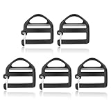 Ztolbriy 5 Stück Verstellbare Rucksack Schnallen – Plastikschnallen für Gurtbänder 25mm | Stegschnalle & Klemmschnalle | Für Rucksack, Koffer & Gepäckreparatur