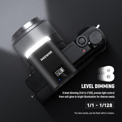 Image of NEEWER Entry Level Version Mini Camera Flash N12: 5600K Fill Light, LCD Display, Compatible with Canon /Fujifilm /Sony /Nikon DSLR Hot Shoe Cameras for Studio Shoots